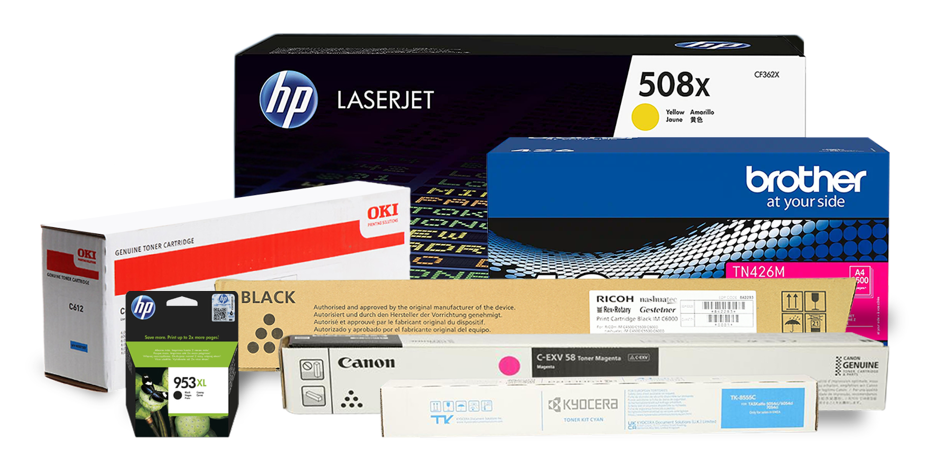 Picture of Printer cartridges packages