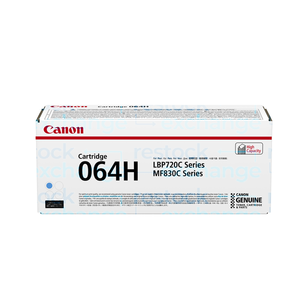 Canon Cartridge 064H High Yield Cyan Toner