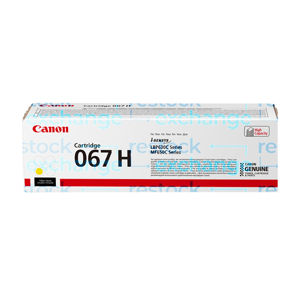Canon Cartridge 067H High Yield Yellow Toner