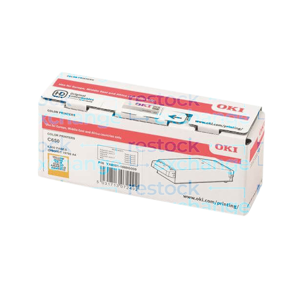 Oki 09006129 C650 Yellow Toner Cartridge