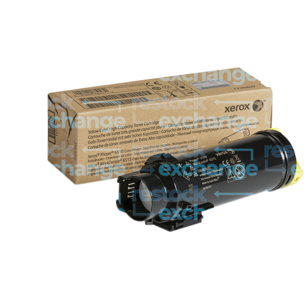 Xerox 106R03692 6510 Extra H/C Yellow Toner Cartridge