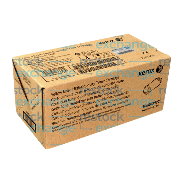 Xerox 106R03922 C600 Extra H/C Yellow Toner Cartridge