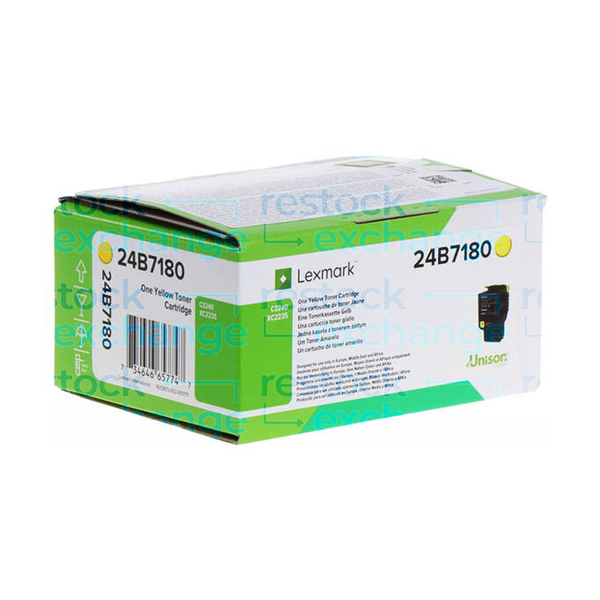 Lexmark 24B7180 Yellow Toner Cartridge
