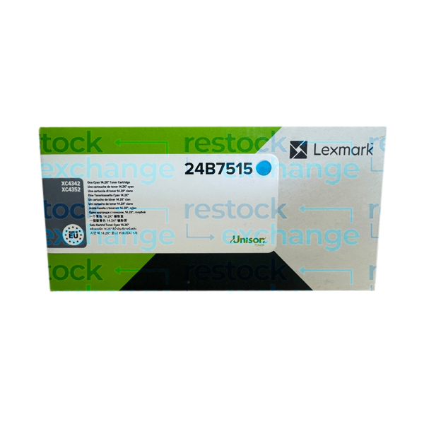 Lexmark 24B7515 Cyan Toner Cartridge