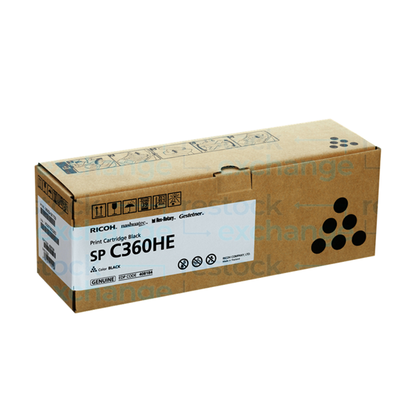 Ricoh 408184 SP C360HE Print Cartridge Black