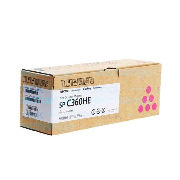 Ricoh 408186 SP C360HE Print Cartridge Magenta
