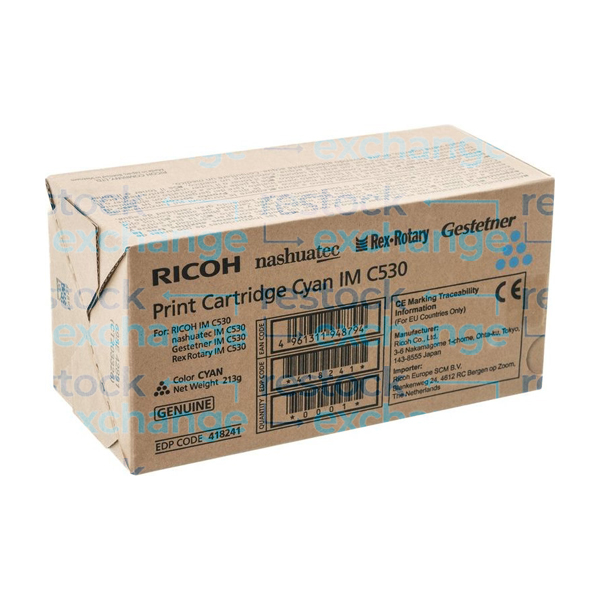 Ricoh 418241 IM C530 Print Cartridge Cyan