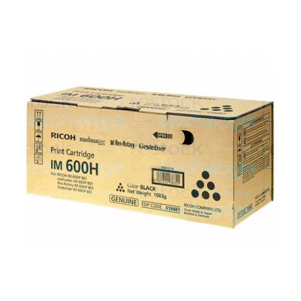 Ricoh 418481 IM 600H Print Cartridge Black