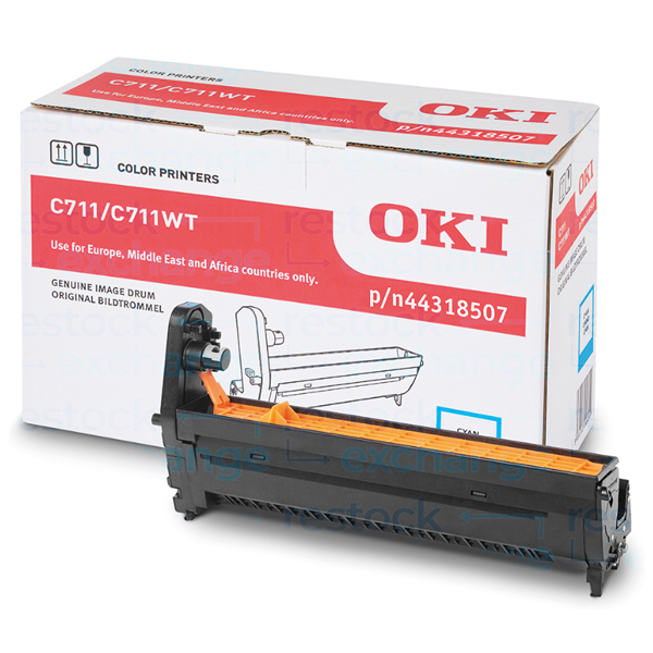 Oki 44318507 C711 Cyan Image Drum