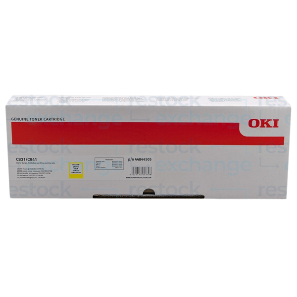 Oki 44844505 C831/C841 Yellow Toner Cartridge
