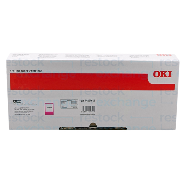 Oki 44844614 C822 Magenta Toner Cartridge