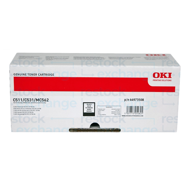 Oki 44973508 C511/C531 H/C Black Toner Cartridge