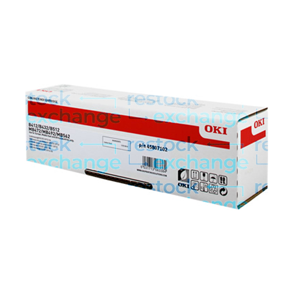 Oki 45807102 B412 Black Toner Cartridge