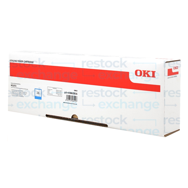 Oki 45862816 MC873 H/C Cyan Toner Cartridge