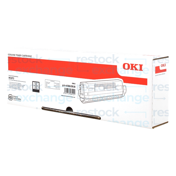 Oki 45862818 MC873 H/C Black Toner Cartridge