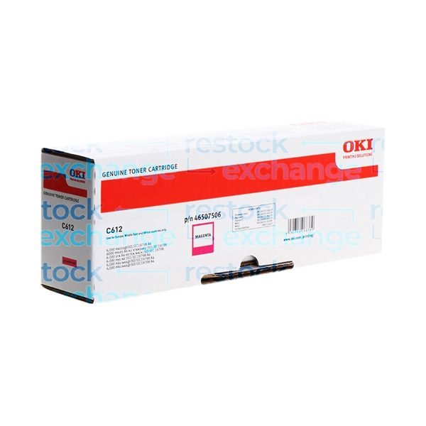 Oki 46507506 C612 Magenta Toner Cartridge