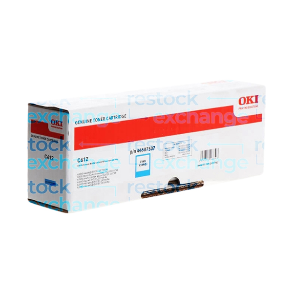 Oki 46507507 C612 Cyan Toner Cartridge