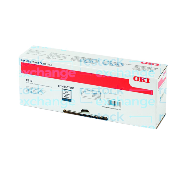 Oki 46507508 C612 Black Toner Cartridge