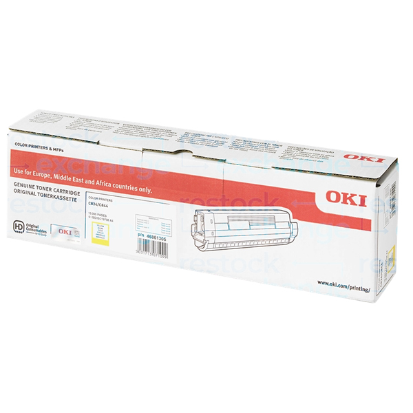 Oki 46861305 C834/C844 H/C Yellow Toner Cartridge