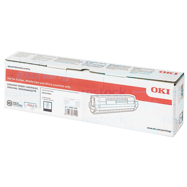 Oki 46861308 C834/C844 H/C Black Toner Cartridge