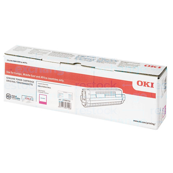 Oki 47095702 C824/C834 Magenta Toner Cartridge