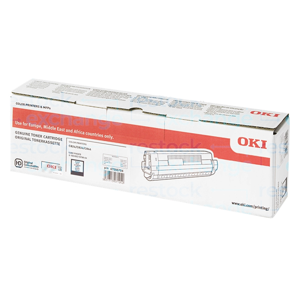 Oki 47095704 C824/C834 Black Toner Cartridge