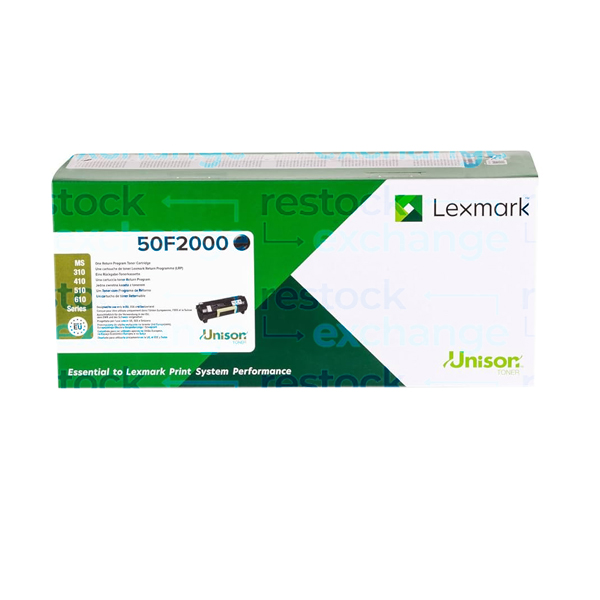 Lexmark 50F2000 502 Black Toner Cartridge