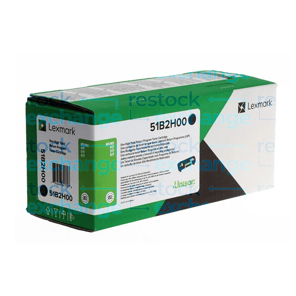 Lexmark 51B2H00 H/Y Black Toner Cartridge
