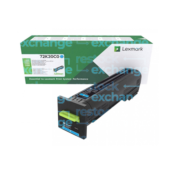 Lexmark 72K20C0 Cyan Toner Cartridge