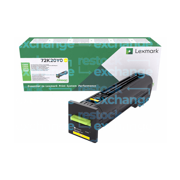 Lexmark 72K20Y0 Yellow Toner Cartridge
