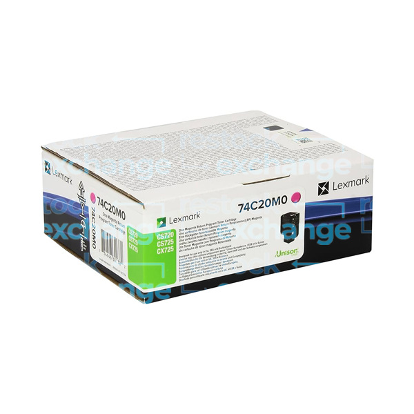 Lexmark 74C20M0 Magenta Toner Cartridge