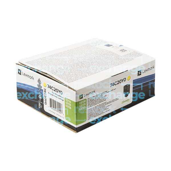 Lexmark 74C20Y0 Yellow Toner Cartridge