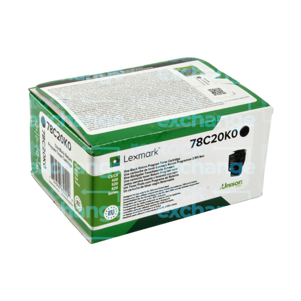 Lexmark 78C20K0 Black Toner Cartridge