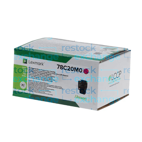 Lexmark 78C20M0 Magenta Toner Cartridge