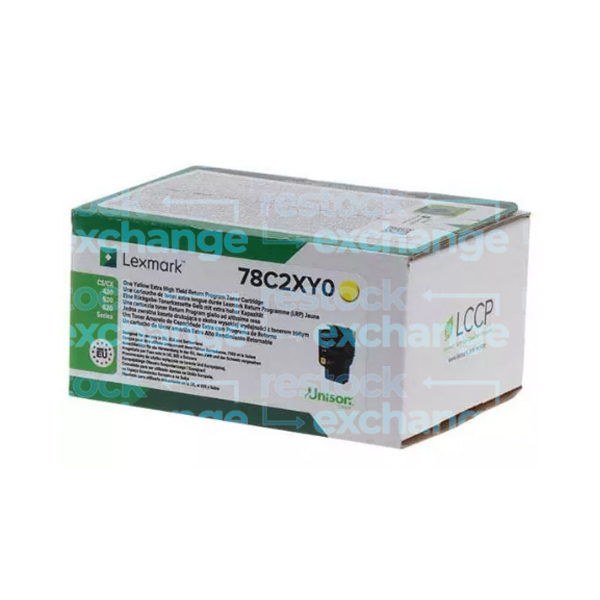 Lexmark 78C2XY0 Extra H/Y Yellow Toner Cartridge