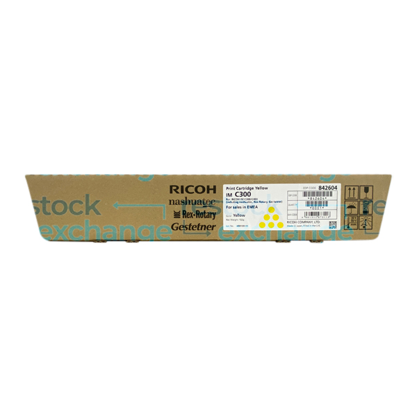 Ricoh 842604 IM C300 Print Cartridge Yellow