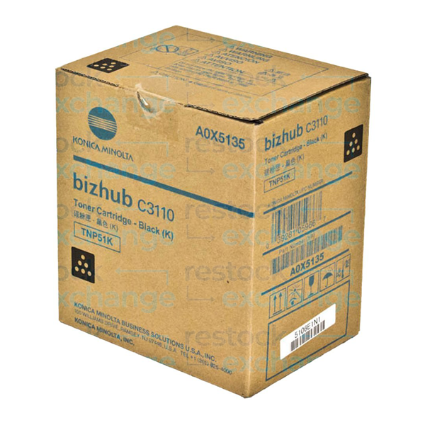 Konica Minolta TNP51K Toner Cartridge - Black A0X5155