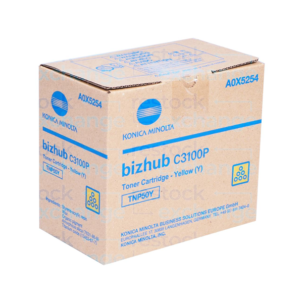 Konica Minolta TNP50Y Toner Cartridge - Yellow A0X5254