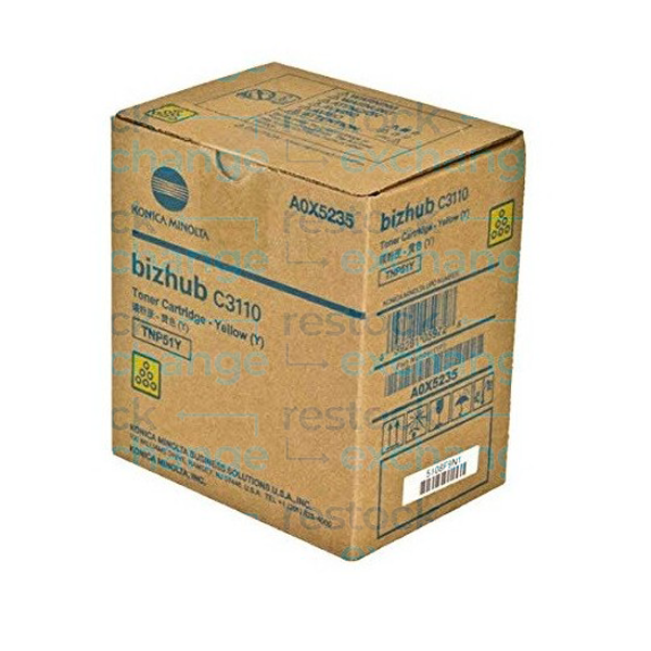 Konica Minolta TNP51Y Toner Cartridge - Yellow A0X5255