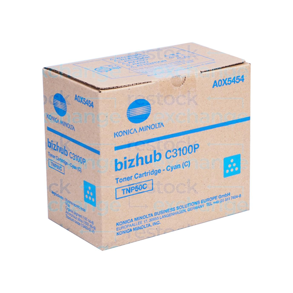 Konica Minolta TNP50C Toner Cartridge - Cyan A0X5454