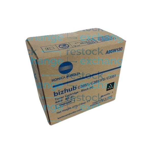 Konica Minolta TNP49K Toner Cartridge - Black A95W150