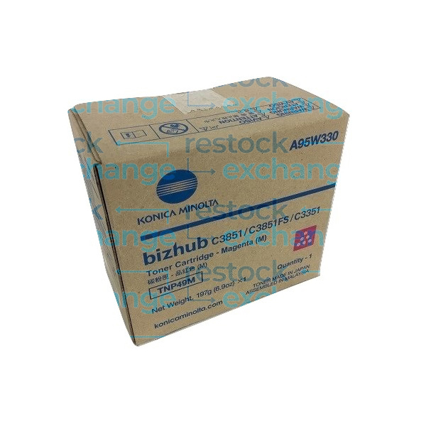 Konica Minolta TNP49M Toner Cartridge - Magenta A95W350