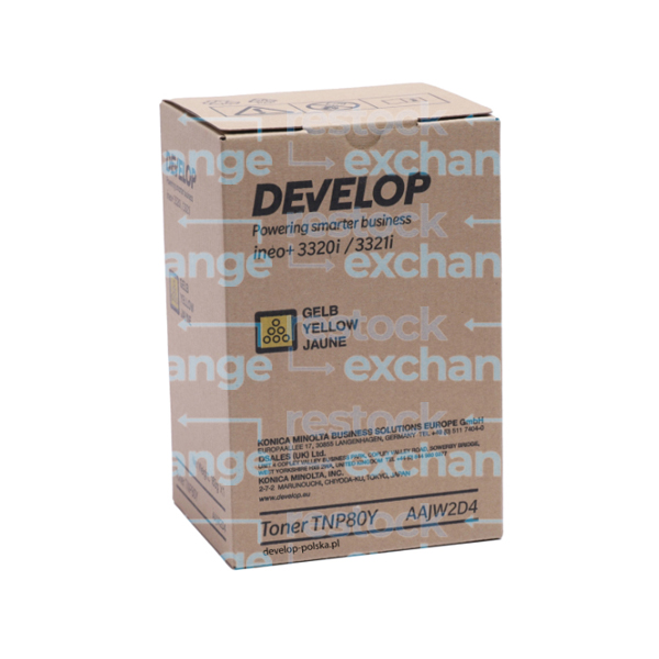 Develop Toner TNP80Y Yellow AAJW2D4