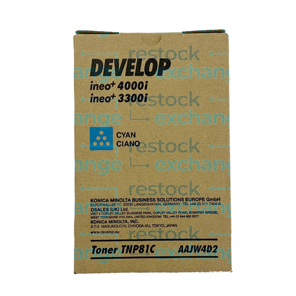 Develop Toner TNP81C Cyan AAJW4D2