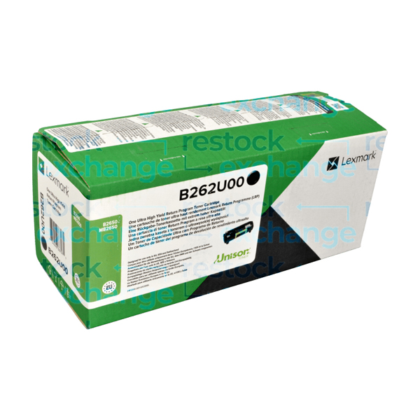 Lexmark B262U00 Ultra H/Y Black Toner Cartridge
