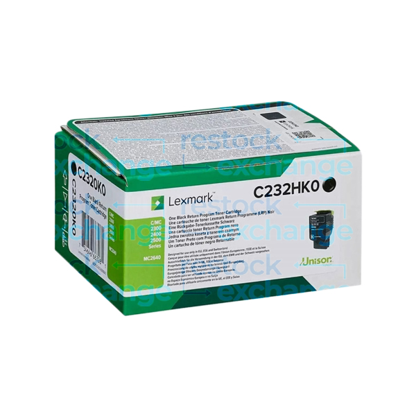 Lexmark C232HK0 H/Y Black Toner Cartridge