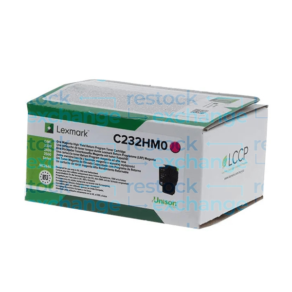 Lexmark C232HM0 H/Y Magenta Toner Cartridge