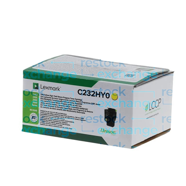 Lexmark C232HY0 H/Y Yellow Toner Cartridge