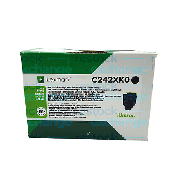 Lexmark C242XK0 Extra H/Y Black Toner Cartridge