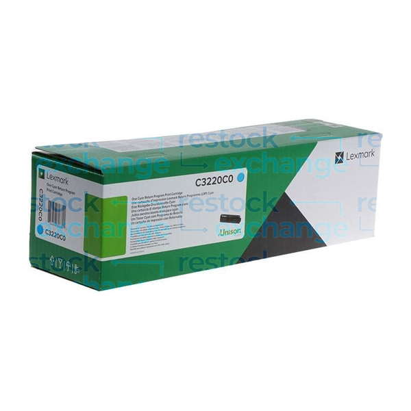 Lexmark C3220C0 Cyan Toner Cartridge